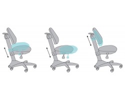 Кресло детское Бюрократ KD-2 оранжевый жираф крестовина пластик-foto6