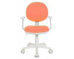 Кресло детское Бюрократ Ch-W356AXSN оранжевый 15-75 крестовина пластик пластик белый-foto2