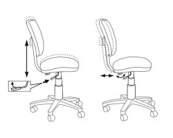 Кресло детское Бюрократ CH-W204NX оранжевый TW-96-1 крестовина пластик пластик белый-foto7