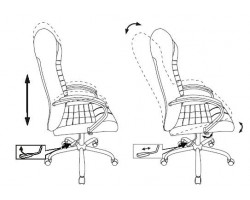 Кресло руководителя Бюрократ KB-10SL черный кожа крестовина металл хром-foto5