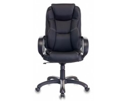 Кресло руководителя Бюрократ CH-839 черный Leather Black эко.кожа крестовина пластик-foto2