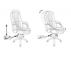 Кресло руководителя Бюрократ T-898SL черный Leather Venge Black эко.кожа крестовина металл хром-foto5