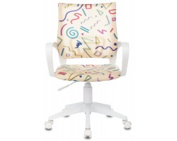 Кресло детское Бюрократ KD-W4 песочный Sticks 02 крестовина пластик белый пластик белый-foto2