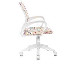 Кресло детское Бюрократ KD-W4 песочный Sticks 02 крестовина пластик белый пластик белый-foto3