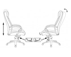 Кресло руководителя Бюрократ T-9924SL светло-коричневый Leather Eichel кожа крестовина металл хром-foto11