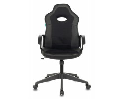 Кресло игровое Zombie VIKING-11 черный текстиль/эко.кожа крестовина пластик-foto2