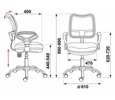 Кресло Бюрократ CH-799SL темно-серый TW-04 TW-12 сетка/ткань крестовина металл хром Кресло Бюрократ CH-799SL темно-серый TW-04 TW-12 сетка/ткань крестовина металл хром