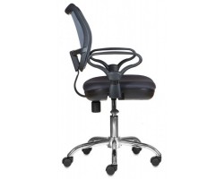 Кресло Бюрократ CH-799SL темно-серый TW-04 TW-12 сетка/ткань крестовина металл хром-foto4