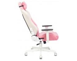 Кресло игровое Zombie EPIC PRO Fabric белый/розовый с подголов. крестовина пластик пластик белый-foto5