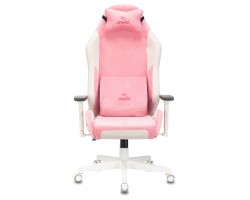 Кресло игровое Zombie EPIC PRO Fabric белый/розовый с подголов. крестовина пластик пластик белый-foto2