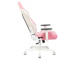 Кресло игровое Zombie EPIC PRO Fabric белый/розовый с подголов. крестовина пластик пластик белый-foto16