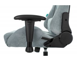 Кресло игровое Zombie VIKING KNIGHT Fabric серо-голубой Light-28 с подголов. крестовина металл-foto13