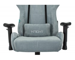 Кресло игровое Zombie VIKING KNIGHT Fabric серо-голубой Light-28 с подголов. крестовина металл-foto6