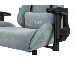 Кресло игровое Zombie VIKING KNIGHT Fabric серо-голубой Light-28 с подголов. крестовина металл-foto10
