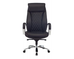 Кресло руководителя Бюрократ T-9924SL черный кожа крестовина металл хром-foto2