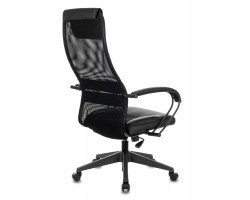 Кресло руководителя Бюрократ CH-608 черный TW-01 сиденье черный TW-11 эко.кожа/сетка с подголов. крестовина пластик-foto4