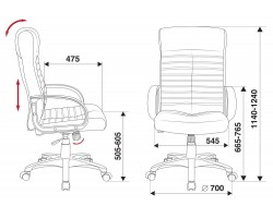 Кресло руководителя Бюрократ KB-10LITE черный эко.кожа крестовина пластик-foto6