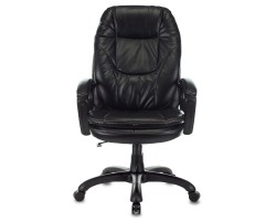 Кресло руководителя Бюрократ CH-868N черный Leather Venge Black эко.кожа крестовина пластик-foto2