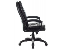 Кресло руководителя Бюрократ CH-868N черный Leather Venge Black эко.кожа крестовина пластик-foto3