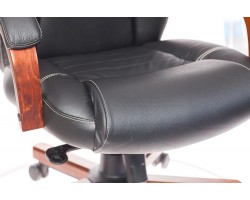 Кресло руководителя Бюрократ T-9923WALNUT черный кожа крестовина металл/дерево-foto13