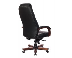 Кресло руководителя Бюрократ T-9923WALNUT черный кожа крестовина металл/дерево-foto4