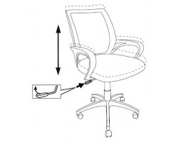 Кресло Бюрократ CH-695NLTSL черный TW-01 TW-11 сетка/ткань крестовина металл хром-foto6