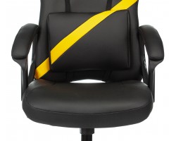 Кресло игровое Zombie DRIVER черный/желтый эко.кожа с подголов. крестовина пластик-foto5