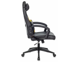 Кресло игровое Zombie DRIVER черный/желтый эко.кожа с подголов. крестовина пластик-foto3