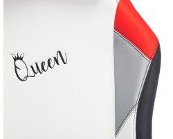 Кресло игровое Zombie HERO QUEEN PRO черный/белый эко.кожа с подголов. крестовина пластик-foto8