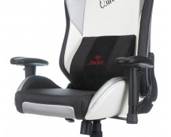 Кресло игровое Zombie HERO QUEEN PRO черный/белый эко.кожа с подголов. крестовина пластик-foto9
