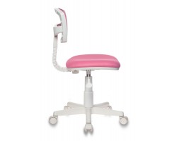 Кресло детское Бюрократ CH-W299 розовый TW-06A TW-13A сетка/ткань крестовина пластик пластик белый-foto3