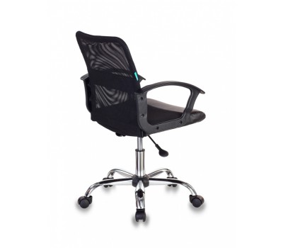 Кресло Бюрократ CH-590SL черный эко.кожа/сетка крестовина металл хром
