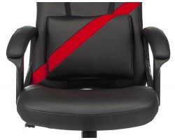 Кресло игровое Zombie DRIVER черный/красный эко.кожа с подголов. крестовина пластик-foto5