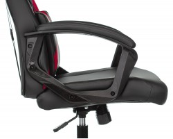 Кресло игровое Zombie DRIVER черный/красный эко.кожа с подголов. крестовина пластик-foto9