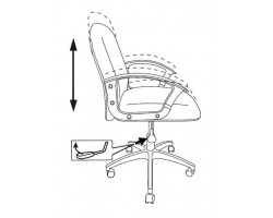 Кресло Бюрократ CH-808-LOW черный 3С11 низк.спин. крестовина пластик-foto6