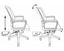 Кресло Бюрократ CH-498 черный сиденье черный TW-11 сетка/ткань крестовина пластик-foto3