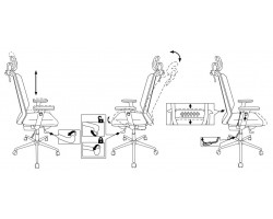 Кресло руководителя Бюрократ MC-W612N-H темно-серый TW-04 38-417 с подголов. крестовина металл хром пластик белый-foto6