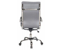 Кресло руководителя Бюрократ CH-993 серый эко.кожа крестовина металл хром-foto4
