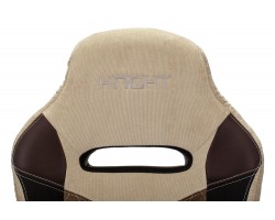 Кресло игровое Zombie VIKING 6 KNIGHT Fabric коричневый/бежевый с подголов. крестовина металл-foto12