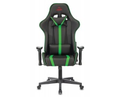 Кресло игровое Zombie A4 черный/зеленый эко.кожа с подголов. крестовина пластик-foto2