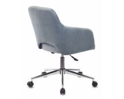 Кресло Бюрократ CH-380SL голубая сталь Italia 21 крестовина металл хром-foto4