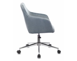 Кресло Бюрократ CH-380SL голубая сталь Italia 21 крестовина металл хром-foto3