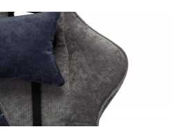 Кресло игровое Zombie VIKING X Fabric серый/темно-синий с подголов. крестовина пластик-foto10