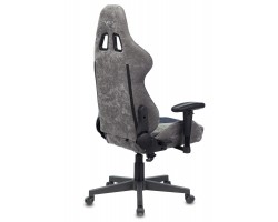 Кресло игровое Zombie VIKING X Fabric серый/темно-синий с подголов. крестовина пластик-foto15