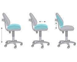 Кресло детское Бюрократ KD-4 синий космопузики крестовина пластик-foto6