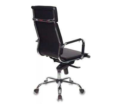 Кресло руководителя Бюрократ CH-993MB черный эко.кожа крестовина металл хром