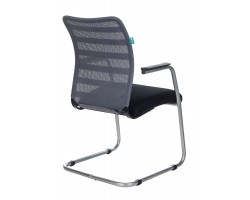 Кресло Бюрократ CH-599AV серый TW-32K03 сиденье черный TW-11 сетка/ткань полозья металл металлик-foto4