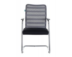 Кресло Бюрократ CH-599AV серый TW-32K03 сиденье черный TW-11 сетка/ткань полозья металл металлик-foto2