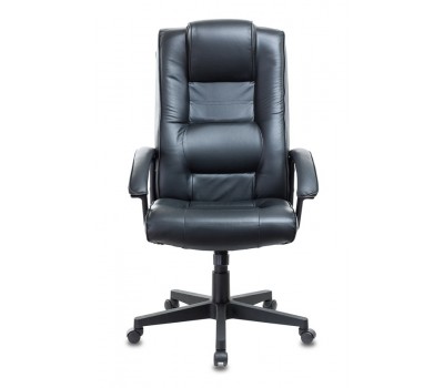 Кресло руководителя Бюрократ T-9906N черный кожа крестовина пластик