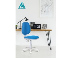 Кресло детское Бюрократ CH-W213 голубой TW-55 крестовина пластик пластик белый-foto5